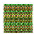 West African Kente Tribal Pattern Print Silk Bandana