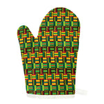 West African Kente Tribal Pattern Print Single Oven Mitt