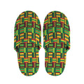 West African Kente Tribal Pattern Print Slippers