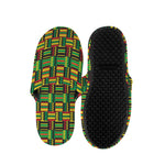 West African Kente Tribal Pattern Print Slippers