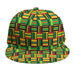 West African Kente Tribal Pattern Print Snapback Cap