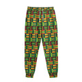 West African Kente Tribal Pattern Print Sweatpants