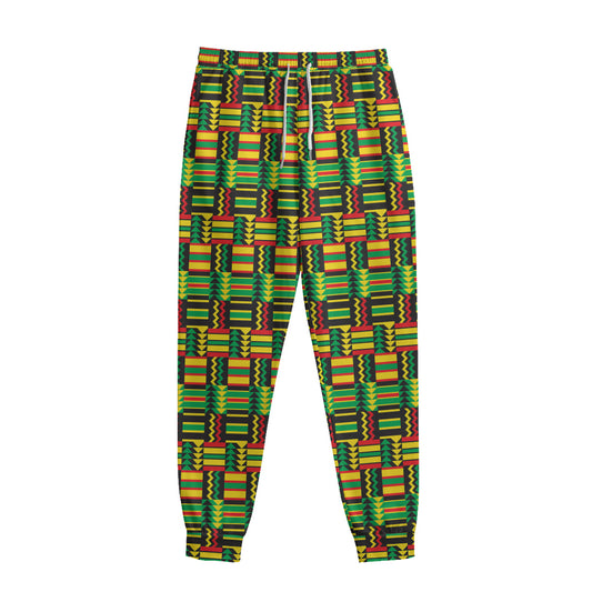 West African Kente Tribal Pattern Print Sweatpants