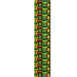 West African Kente Tribal Pattern Print Table Runner
