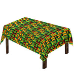 West African Kente Tribal Pattern Print Tablecloth