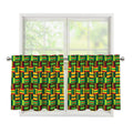West African Kente Tribal Pattern Print Tier Curtains