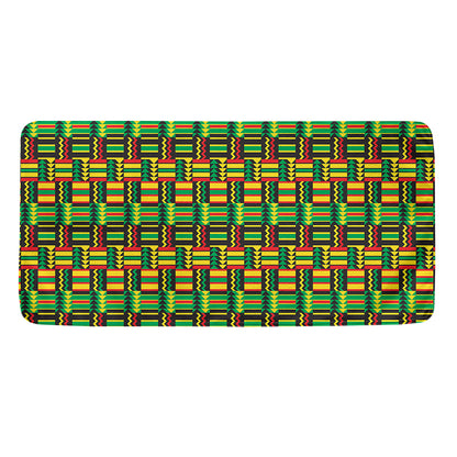West African Kente Tribal Pattern Print Towel