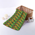 West African Kente Tribal Pattern Print Towel