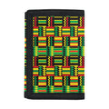 West African Kente Tribal Pattern Print Trifold Wallet
