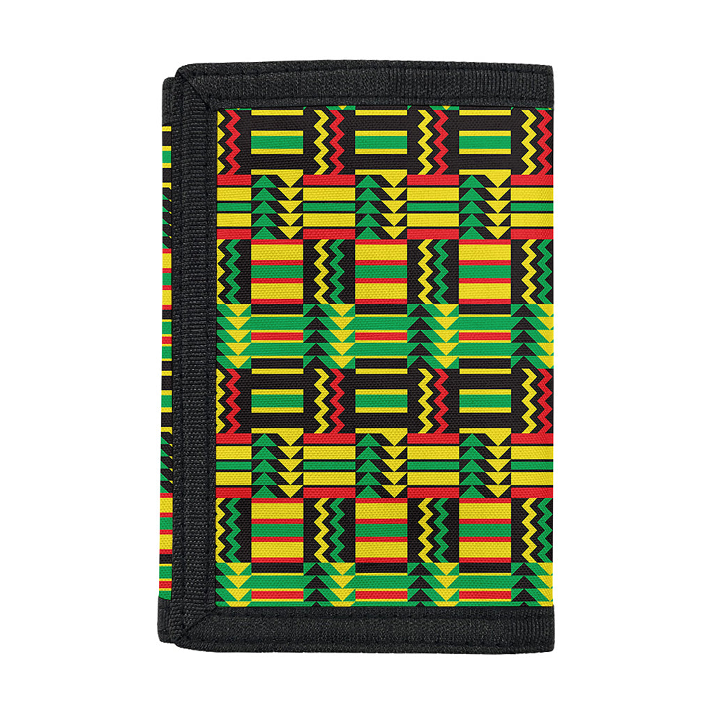 West African Kente Tribal Pattern Print Trifold Wallet