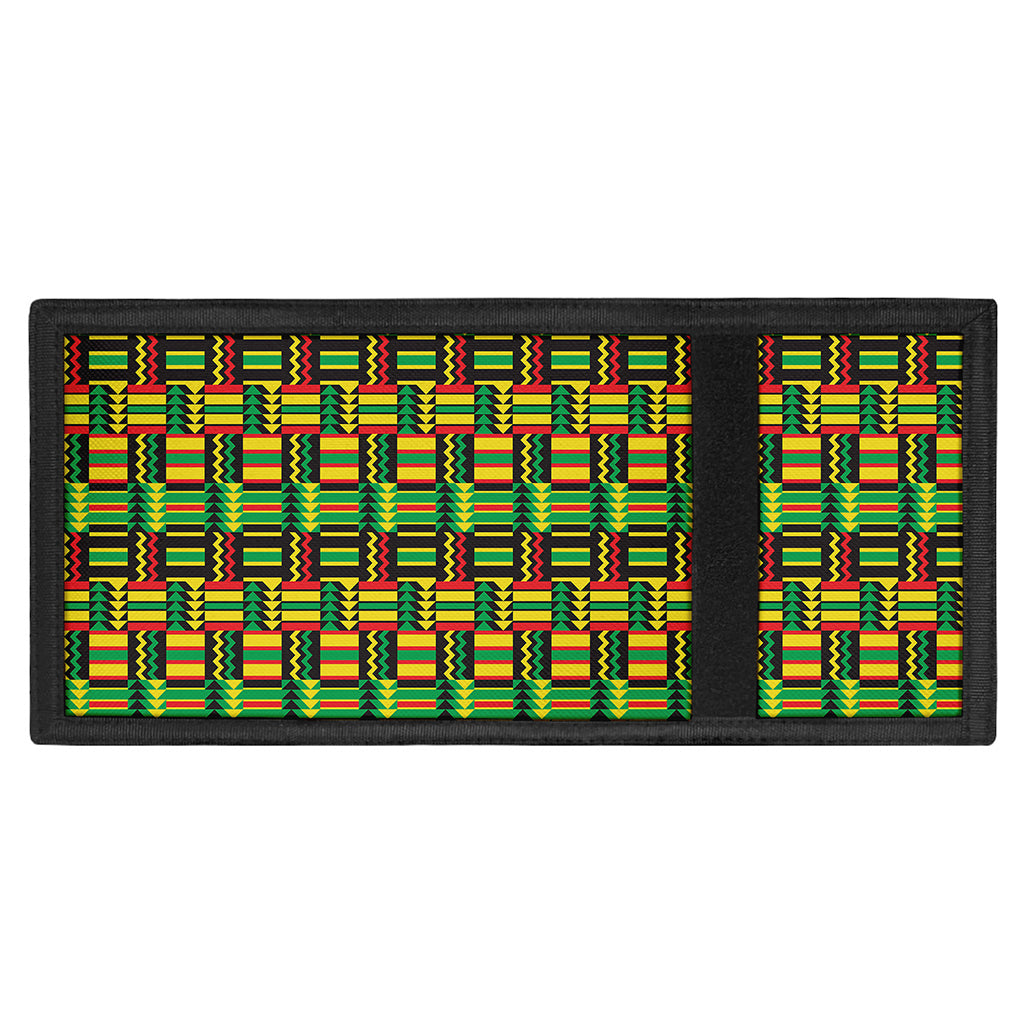 West African Kente Tribal Pattern Print Trifold Wallet