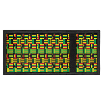 West African Kente Tribal Pattern Print Trifold Wallet