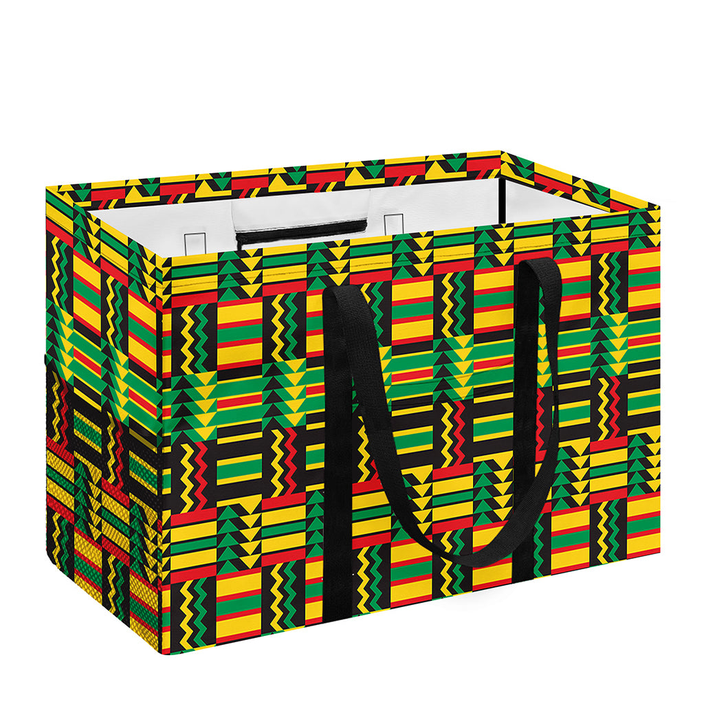 West African Kente Tribal Pattern Print Utility Tote Bag