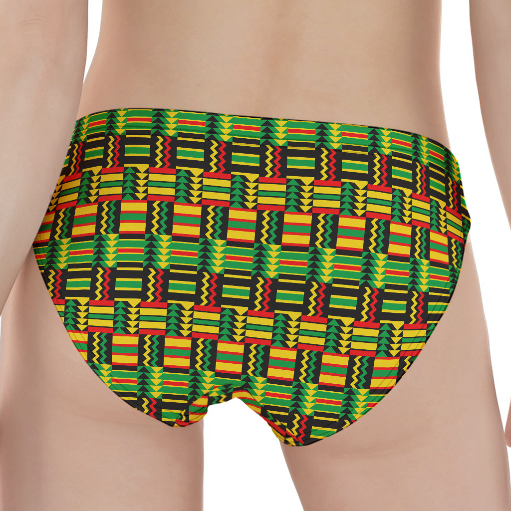 West African Kente Tribal Pattern Print Women's Panties