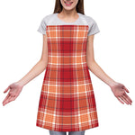 Western Tartan Pattern Print Adjustable Apron