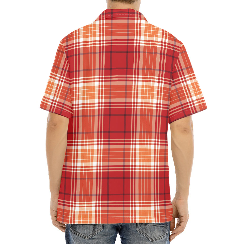 Western Tartan Pattern Print Aloha Shirt