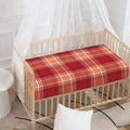 Western Tartan Pattern Print Baby Crib Sheet