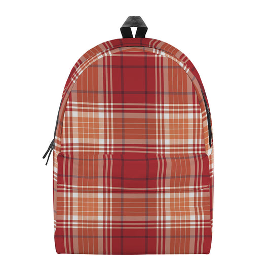 Western Tartan Pattern Print Backpack