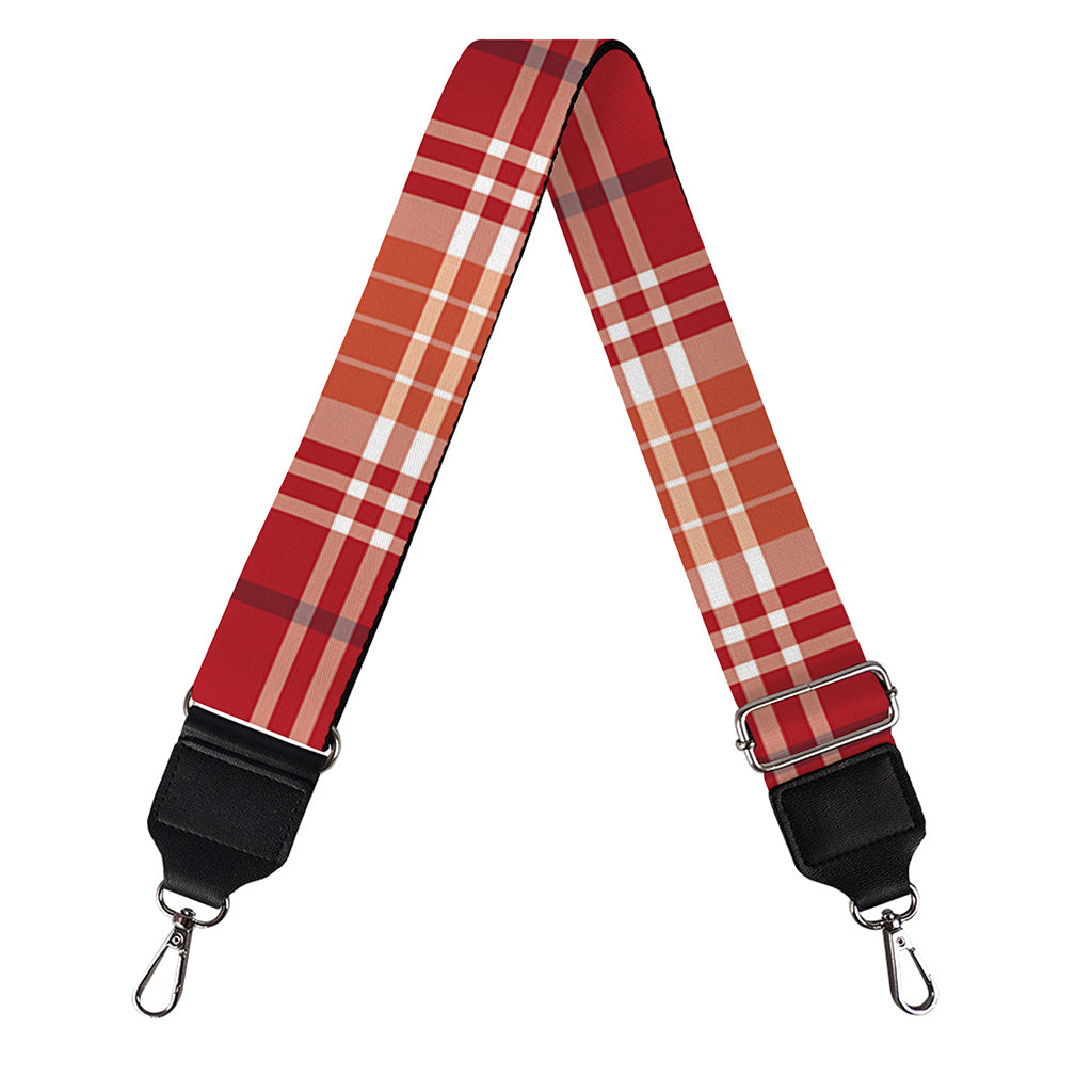 Western Tartan Pattern Print Bag Strap