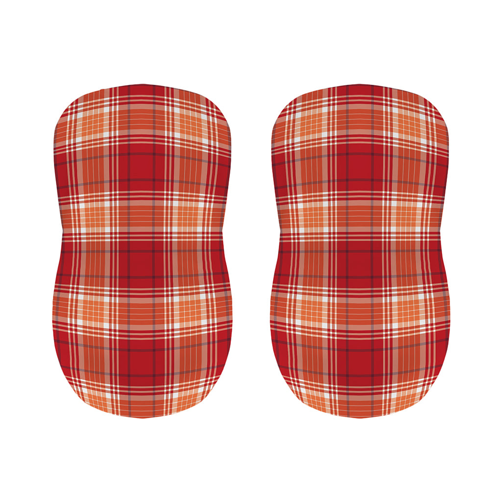 Western Tartan Pattern Print Bar Stool Covers