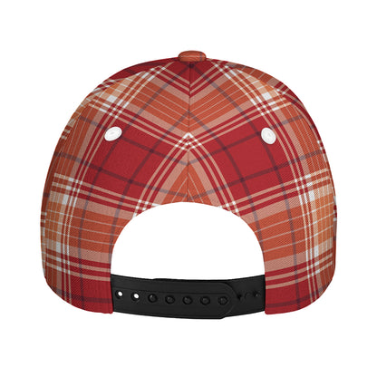 Western Tartan Pattern Print Baseball Cap
