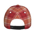 Western Tartan Pattern Print Baseball Cap