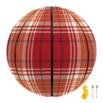 Western Tartan Pattern Print Basketball