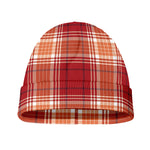 Western Tartan Pattern Print Beanie