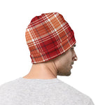 Western Tartan Pattern Print Beanie