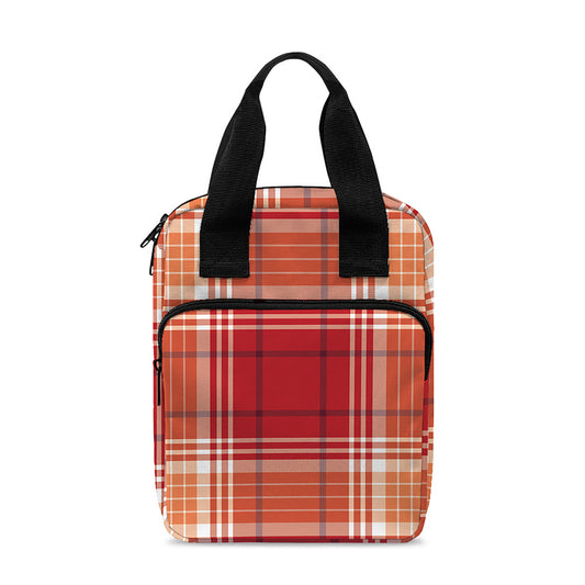 Western Tartan Pattern Print Bible Tote Bag