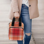 Western Tartan Pattern Print Bible Tote Bag