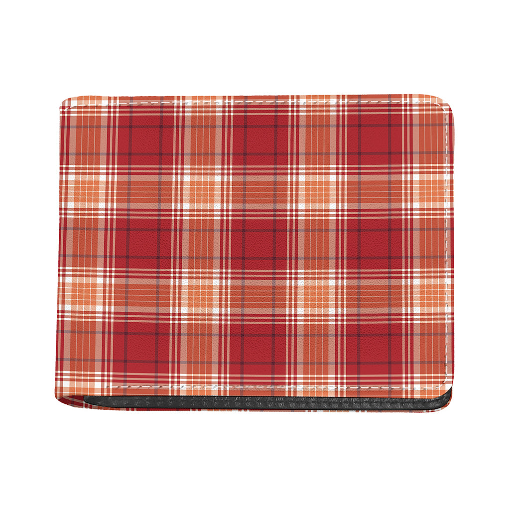 Western Tartan Pattern Print Bifold Wallet