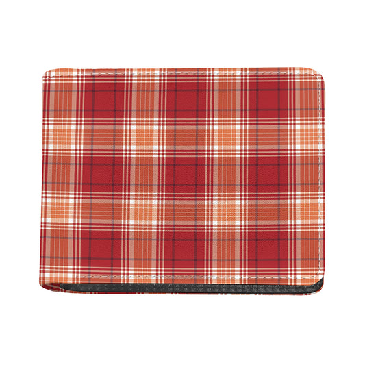 Western Tartan Pattern Print Bifold Wallet