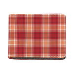 Western Tartan Pattern Print Bifold Wallet