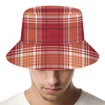 Western Tartan Pattern Print Bucket Hat