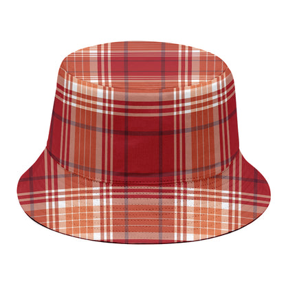 Western Tartan Pattern Print Bucket Hat