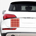 Western Tartan Pattern Print Car Sticker
