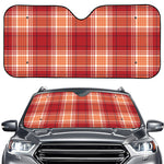 Western Tartan Pattern Print Car Windshield Sun Shade