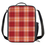 Western Tartan Pattern Print Crossbody Lunch Bag