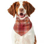 Western Tartan Pattern Print Dog Bandana