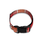 Western Tartan Pattern Print Dog Collar