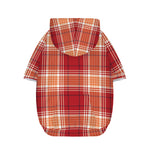 Western Tartan Pattern Print Dog Zip Up Hoodie
