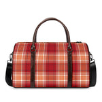 Western Tartan Pattern Print Duffle Bag