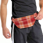 Western Tartan Pattern Print Fanny Pack