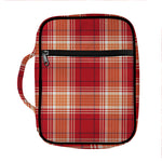 Western Tartan Pattern Print Front Pocket Bible Bag