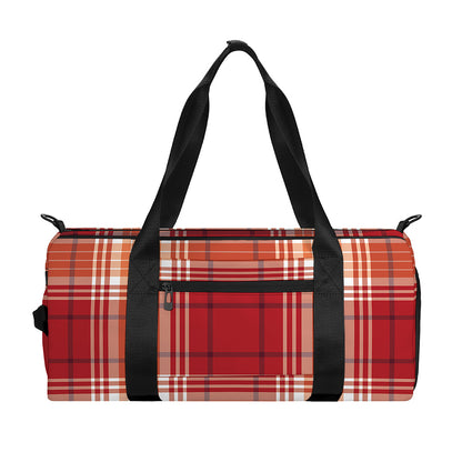 Western Tartan Pattern Print Gym Bag
