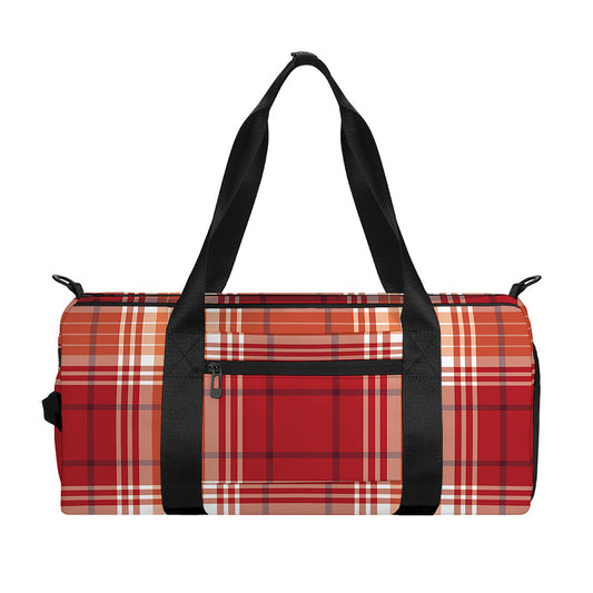 Western Tartan Pattern Print Gym Bag
