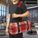 Western Tartan Pattern Print Gym Bag