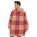 Western Tartan Pattern Print Hoodie Blanket