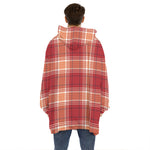 Western Tartan Pattern Print Hoodie Blanket